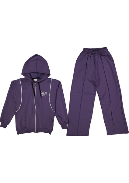 Kız 13/16 Yaş Tenis Fermuarlı Kapşonlu Sweat Hırka