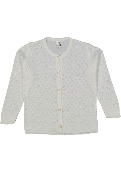 Kız 5/8 Yaş Baklava Desen Triko Hırka