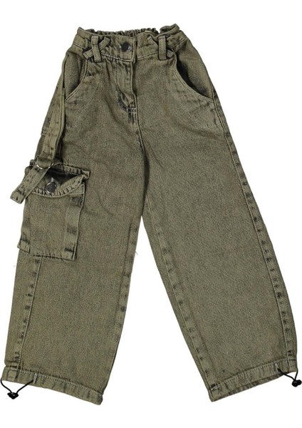 Kız 10/15 Yaş Yan Şeritli Cepli Pantolon