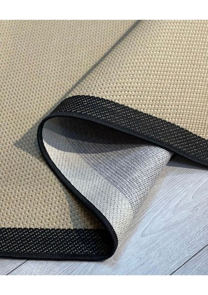 Sisal Bordürlü Jut Hasır Halı Kahve Siyah fiyatları