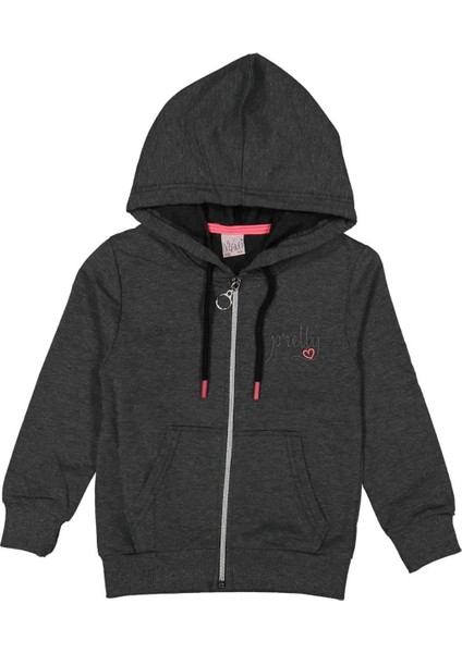 Kız 13/16 Yaş Pretty Fermurlı Kapşonlu Sweat Hırka