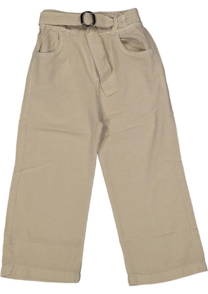 Kız 13/16 Yaş Kuşak Kemerli Bol Paça Pantalon