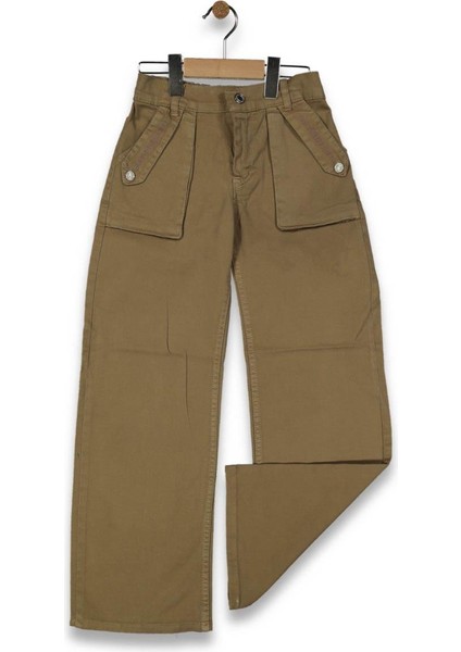 Kız 6/10 Yaş Torba Cepli Sale Kot Pantolon