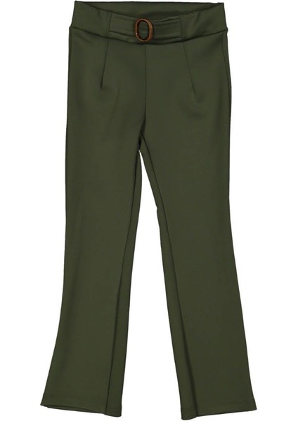 Kız 6/14 Yaş Tokalı Kemerli Pantolon