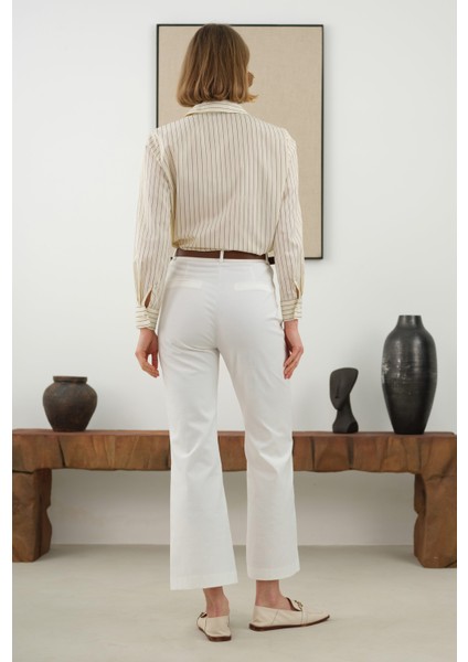 Çizgili Fit Gömlek Soft Sarı fırsatları