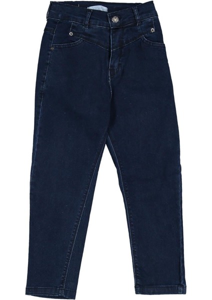 Kız 8/12 Yaş Düz Klasik Kot Pantolon