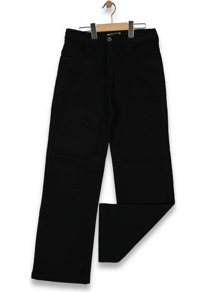 Kız 13/16 Yaş Yüksel Bel Geniş Paça Kot Pantolon