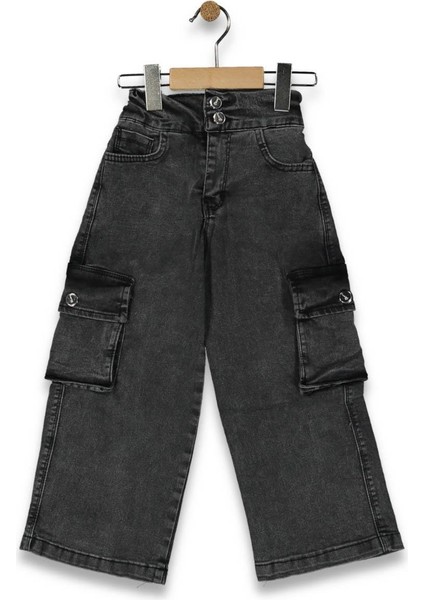 Kız 6/10 Yaş Kom Cepli Kot Pantolon