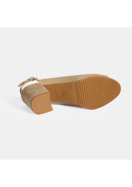 Kyros Vizon Kadın Toka Detaylı Slingback Topuklu Günlük Ayakkabı fırsatları