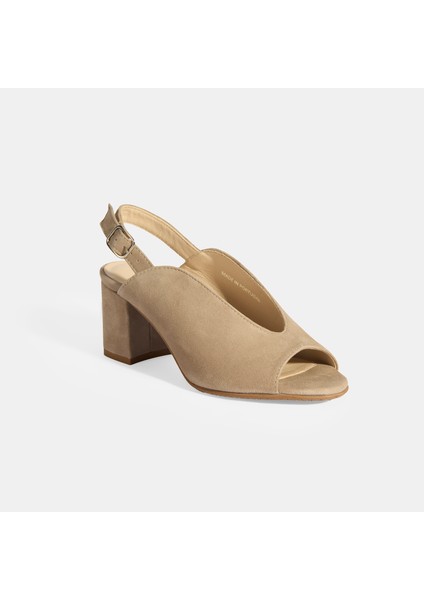 Kyros Vizon Kadın Toka Detaylı Slingback Topuklu Günlük Ayakkabı indirimleri
