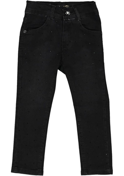 Kız 8/12 Yaş Serpme Taşlı Kot Pantolon
