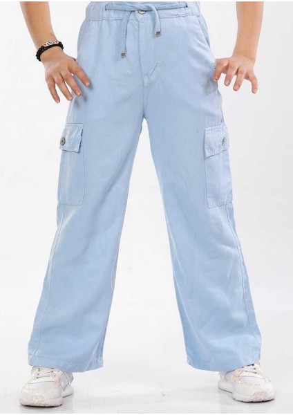 Kız 13/16 Yaş Modal Kargo Cepli Palazo Pantalon