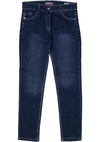 Kız 13/16 Yaş Klasik Kesim Mavi Kot Pantolon