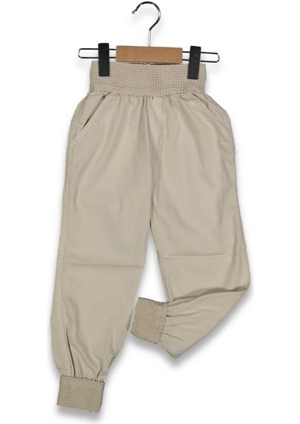 Kız 3/7 Yaş Örme Lastikli Piefti Pantolon