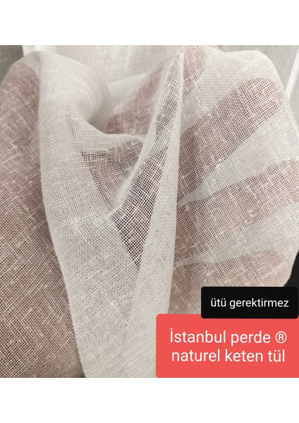 Natural Keten Tül
