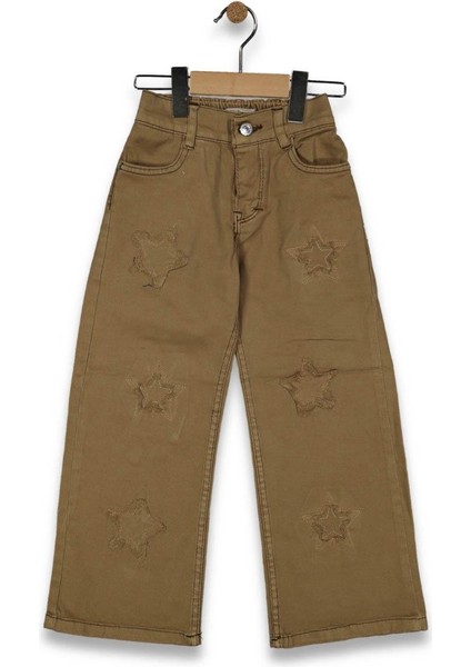 Kız 6/10 Yaş Yıldız Yamalı Kot Pantolon