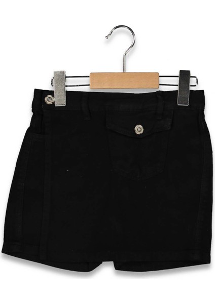 Kız 13/16 Yaş Yüksek Bel Cepli Renkli Şort Etek