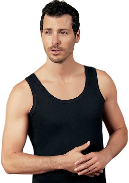 ME005 Erkek Büyük Beden Renkli Askılı Atlet