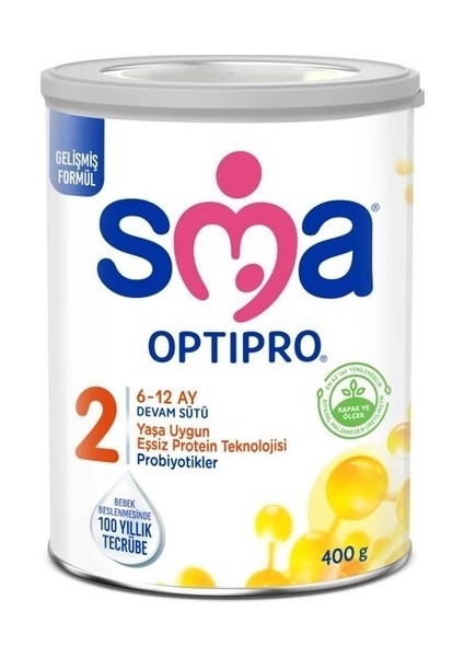 Nessiworld Sma Optipro Probiyotik 2 Bebek Devam Sütü 6-12 Ay 400 gr