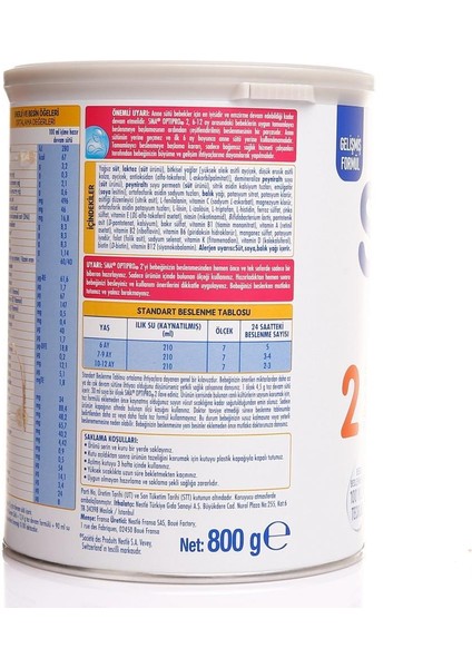 Nessiworld Sma Optipro Probiyotik 2 Bebek Devam Sütü 6-12 Ay 400 gr