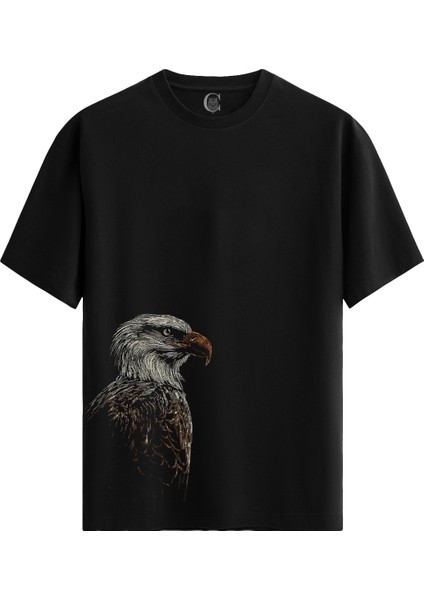 Fly Learn - Pamuklu Erkek Siyah Tişört - Premium Quality