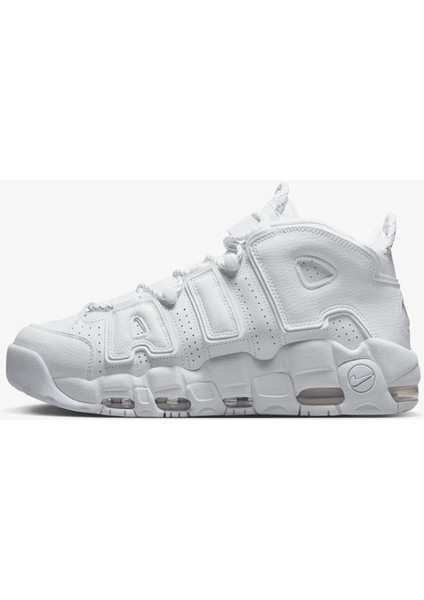 Uptempo'96 Air More Leather Sneaker Hakiki Deri Bilekli Günlük Spor Ayakkabı Beyaz fiyatları