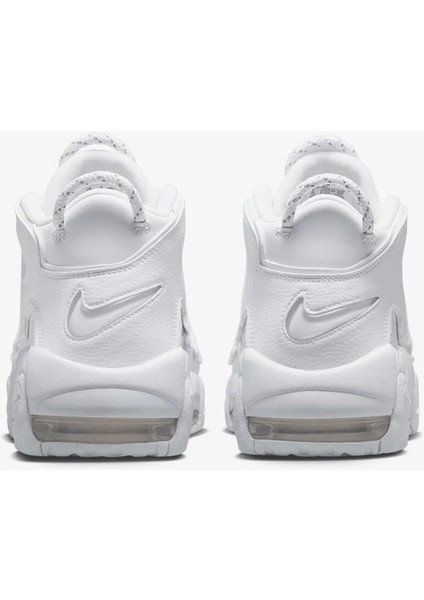 Uptempo'96 Air More Leather Sneaker Hakiki Deri Bilekli Günlük Spor Ayakkabı Beyaz fırsatları