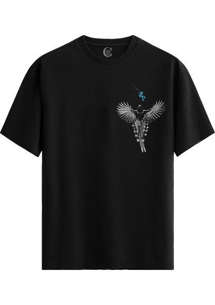 Just You Pamuklu Erkek Siyah Tişört - Premium Quality