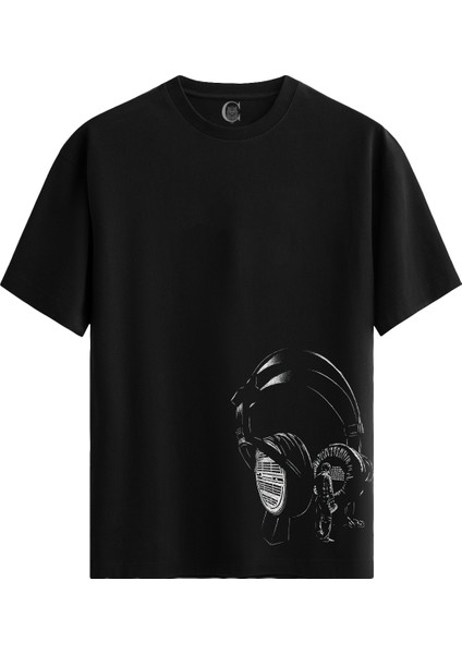 Max Sound Pamuklu Erkek Siyah Tişört - Premium Quality