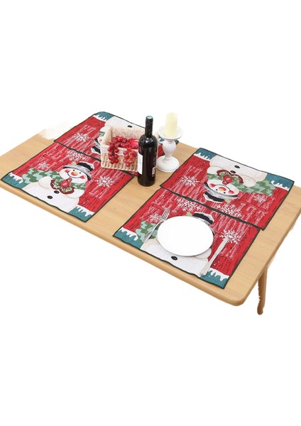 Placemats Aile Yemek Masası Süslemeleri Noel Placemats (Yurt Dışından)
