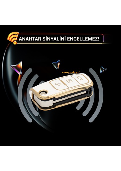 Courier 3 Buton Sustalı Nano Anahtar Kılıfı Beyaz modelleri