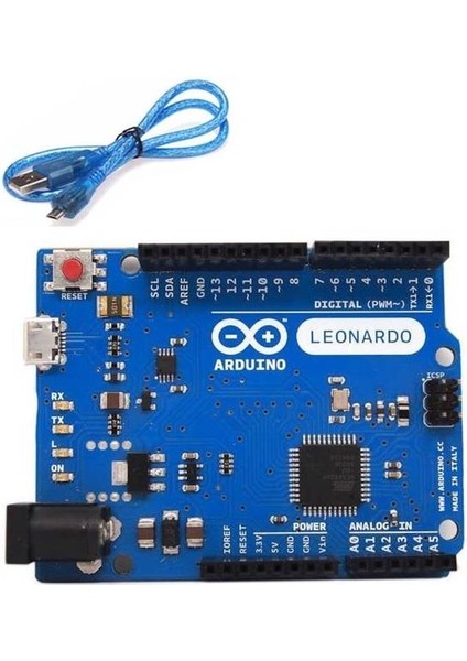 Arduino Leonardo R3 + Micro USB Kablo