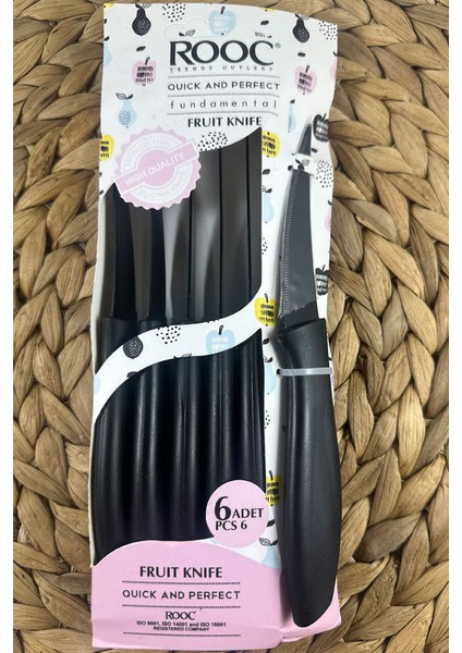 Meyve Bıçağı Lazer Kesim Bıçak Meyve Bıçak Siyah fiyatları