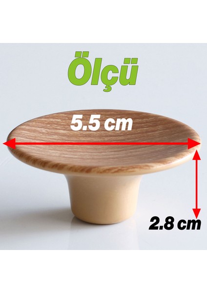 İç Bükey Kulp Açık Ceviz Renk Mobilya Mutfak Dolap Dolabı Çekmece Kulpu Kulbu Tek Vidalı Plastik fırsatları