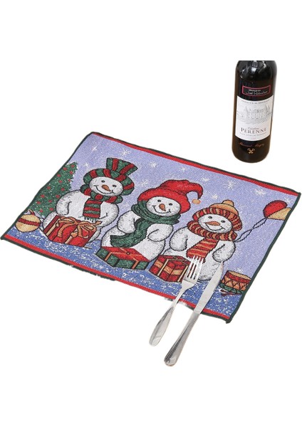 Placemats Aile Yemek Masası Süslemeleri Noel Placemats (Yurt Dışından)