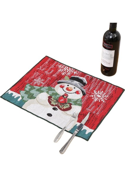 Placemats Aile Yemek Masası Süslemeleri Noel Placemats (Yurt Dışından)