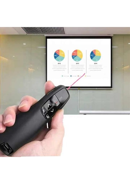 Lazerli Sunum Kumandası R400 Yeni Nesil Typ-C & USB Telefon Tablet Pc Cihazlara Uyumlu