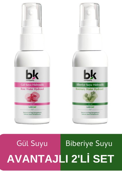 Gül Suyu - Biberiye Suyu 2'Li Set
