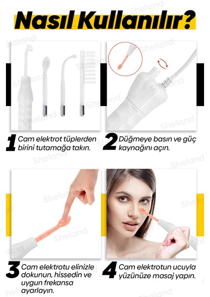 Portable Magic Fingers High Frequency Yüksek Frekans Cilt Bakımı Cihazı fiyatları