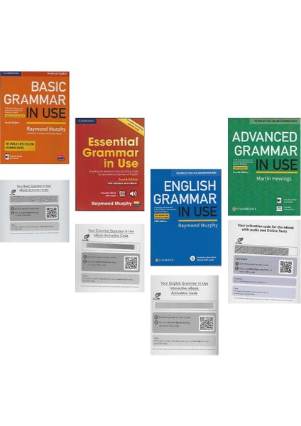 Basic & Essential & English & Advanced Grammar In Use With Answers And Ebook & Online Test Full Set