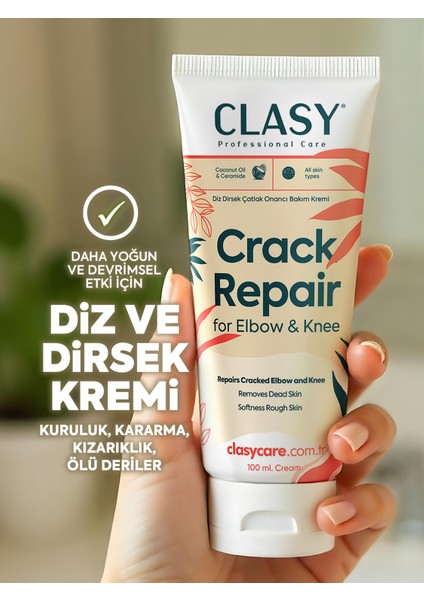 Diz ve Dirsek Bakım Kremi - Çatlak, Kurumuş, Koyulaşmış Sert Deriye Karşı (Clasy Crack Repair Cream)