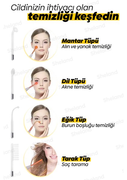 Portable Magic Fingers High Frequency Yüksek Frekans Cilt Bakımı Cihazı fırsatları