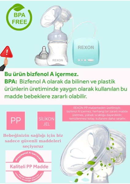 Elektrikli Göğüs Pompası Biberon Özellikli Süt Sağma Pompası modelleri