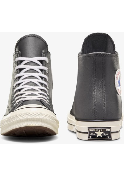 Chuck 70 Unisex Gri Deri Sneaker