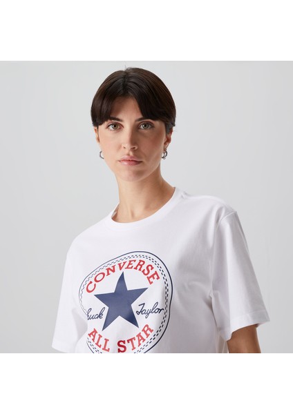 Go-To All Star Patch Logo Unisex Beyaz T-Shirt indirimleri