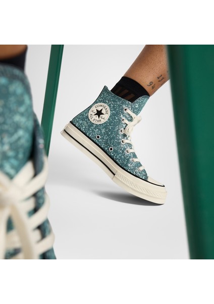 Chuck 70 Glitter Unisex Mavi Sneaker modelleri