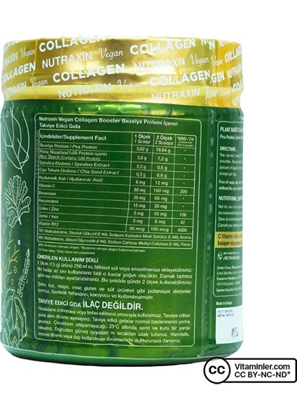 Vegan Collagen Booster 300 gr fiyatları