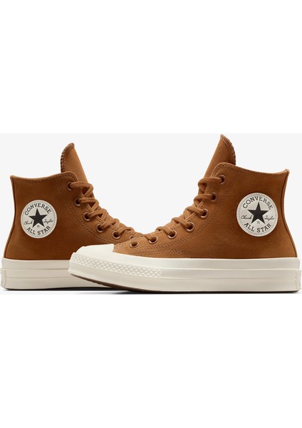 Chuck 70 Unisex Kahverengi Süet Sneaker fırsatları
