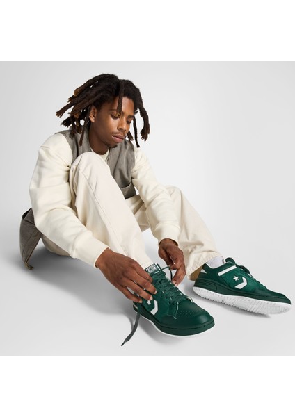 Weapon Unisex Yeşil Deri Sneaker indirimleri