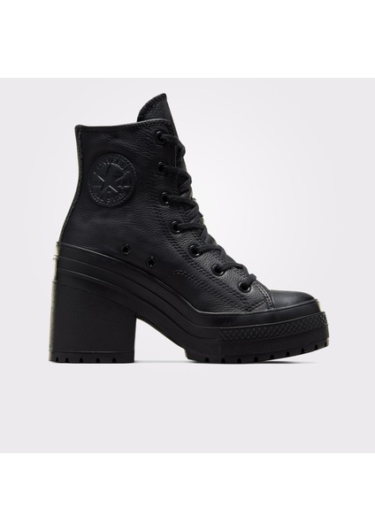 Chuck 70 De Luxe Leather Deri Kadın Siyah Sneaker